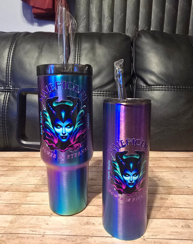 Halloween Blue Electric Tumblers