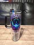 Halloween Blue Electric Tumblers
