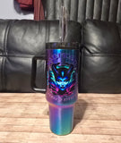 Halloween Blue Electric Tumblers