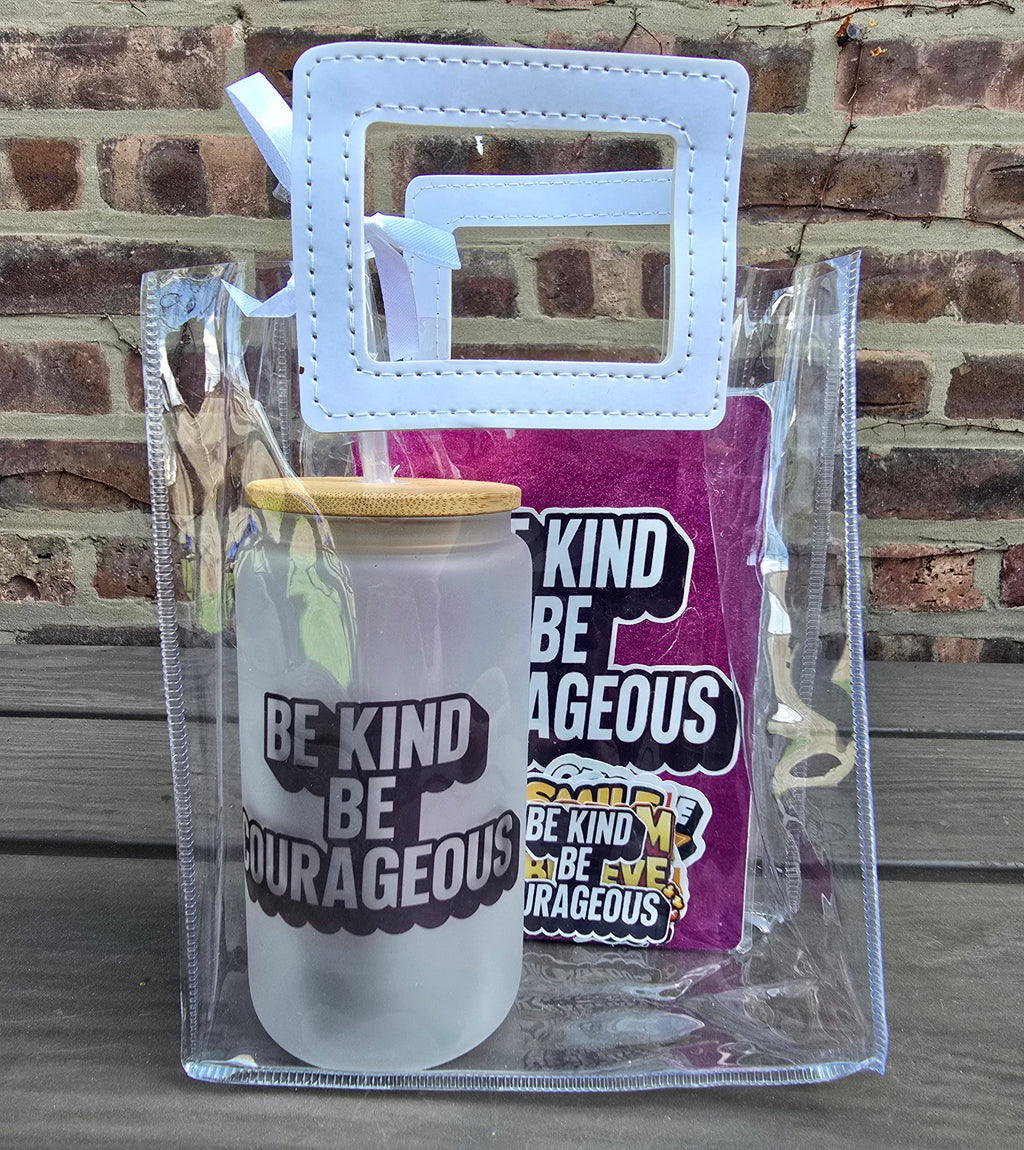Affirmation Glass Tumbler & Journal Set