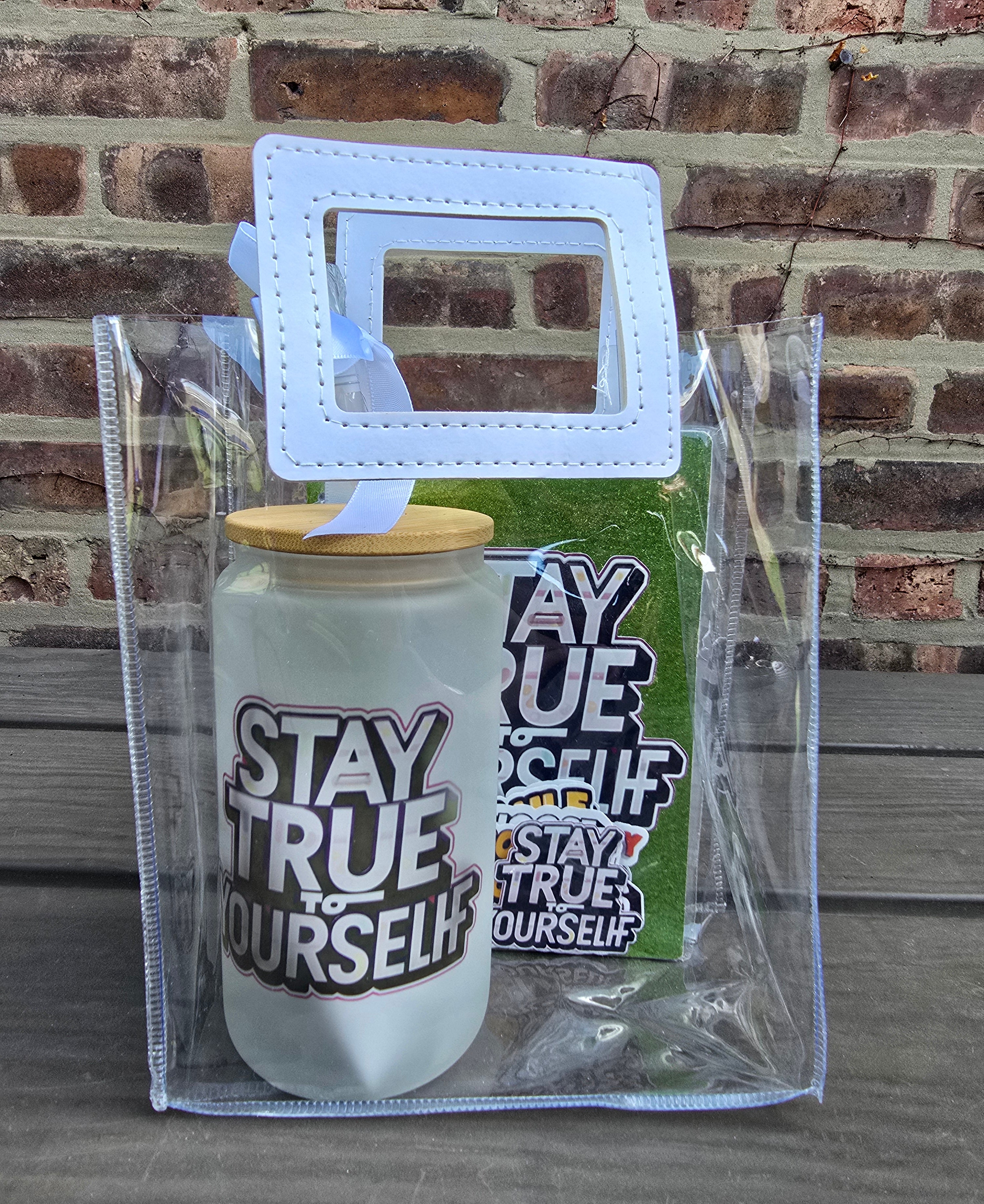 Affirmation Glass Tumbler & Journal Set