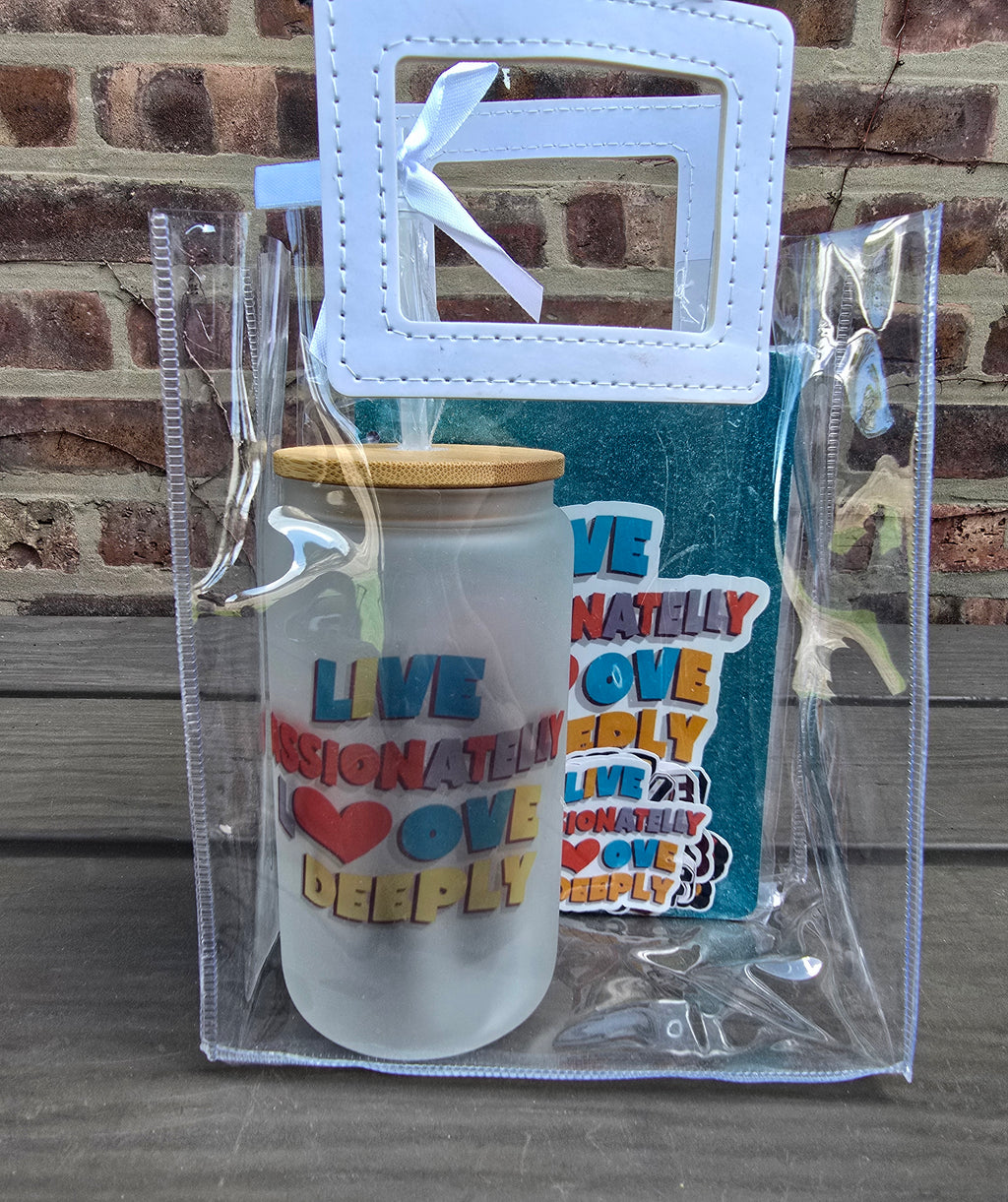 Affirmation Glass Tumbler & Journal Set