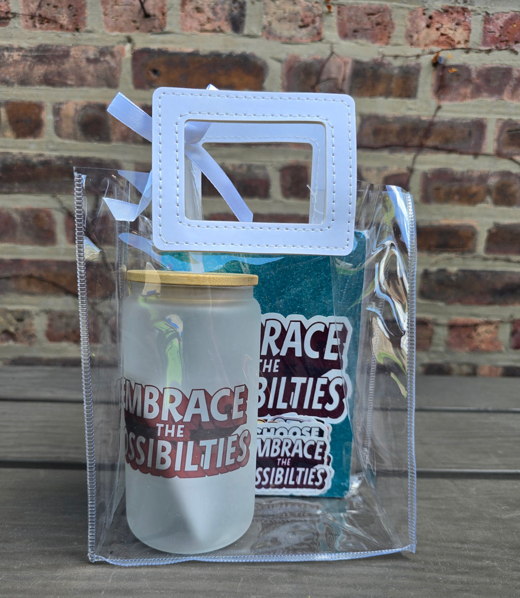 Affirmation Glass Tumbler & Journal Set