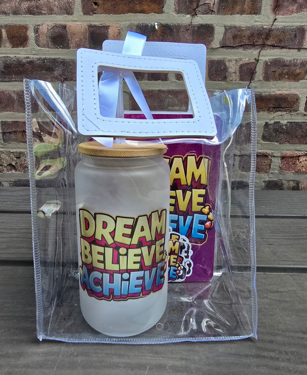 Affirmation Glass Tumbler & Journal Set