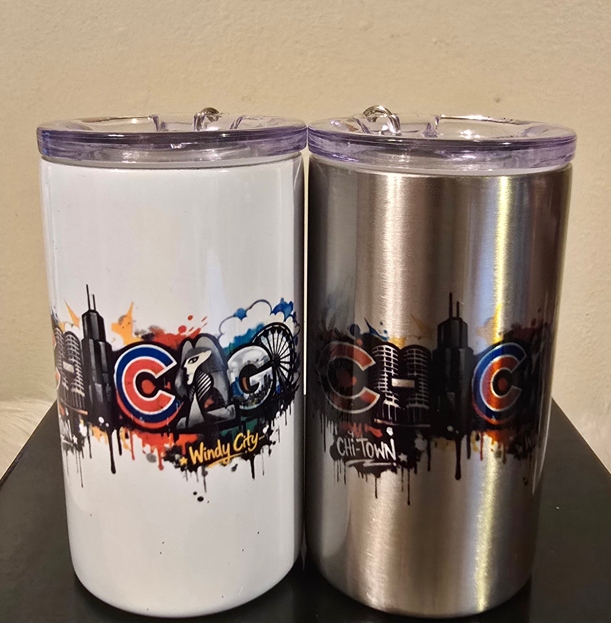 Chicago Football Mini Keychain Shot Tumblers