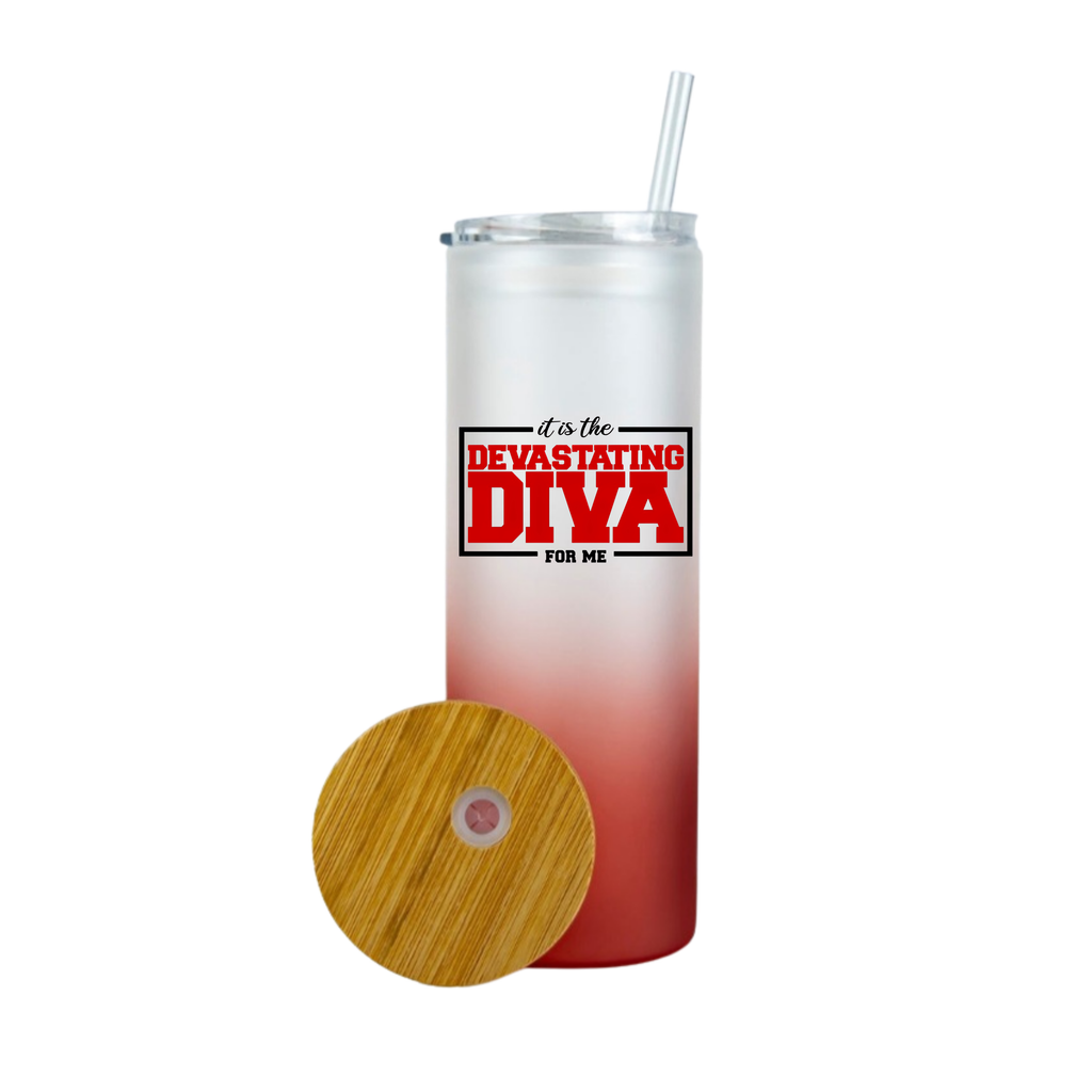 Delta 20oz Glass Tumbler w/Duo Lid