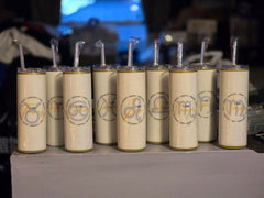 I AM - White Zodiac 20oz Tumblers