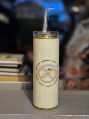 I AM - White Zodiac 20oz Tumblers