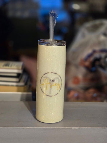 I AM - White Zodiac 20oz Tumblers