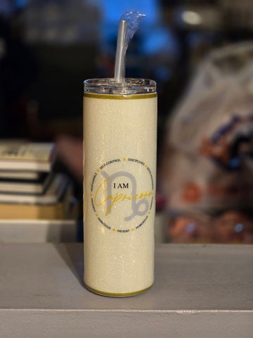 I AM - White Zodiac 20oz Tumblers