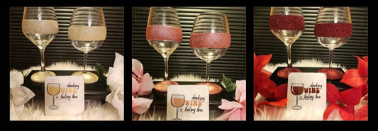 Drinking Wine & Feeling Fine - Wine Glass & Shatterproof Glass Set