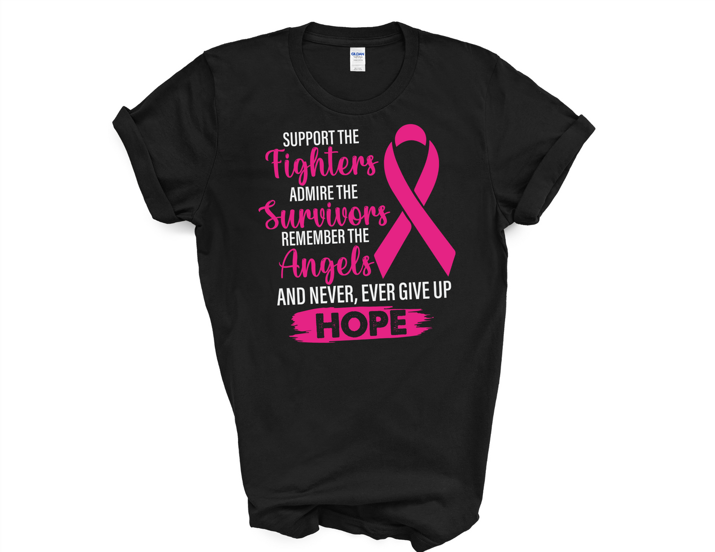 Support the Fighters.... - Breast Cancer Awareness Tshirt