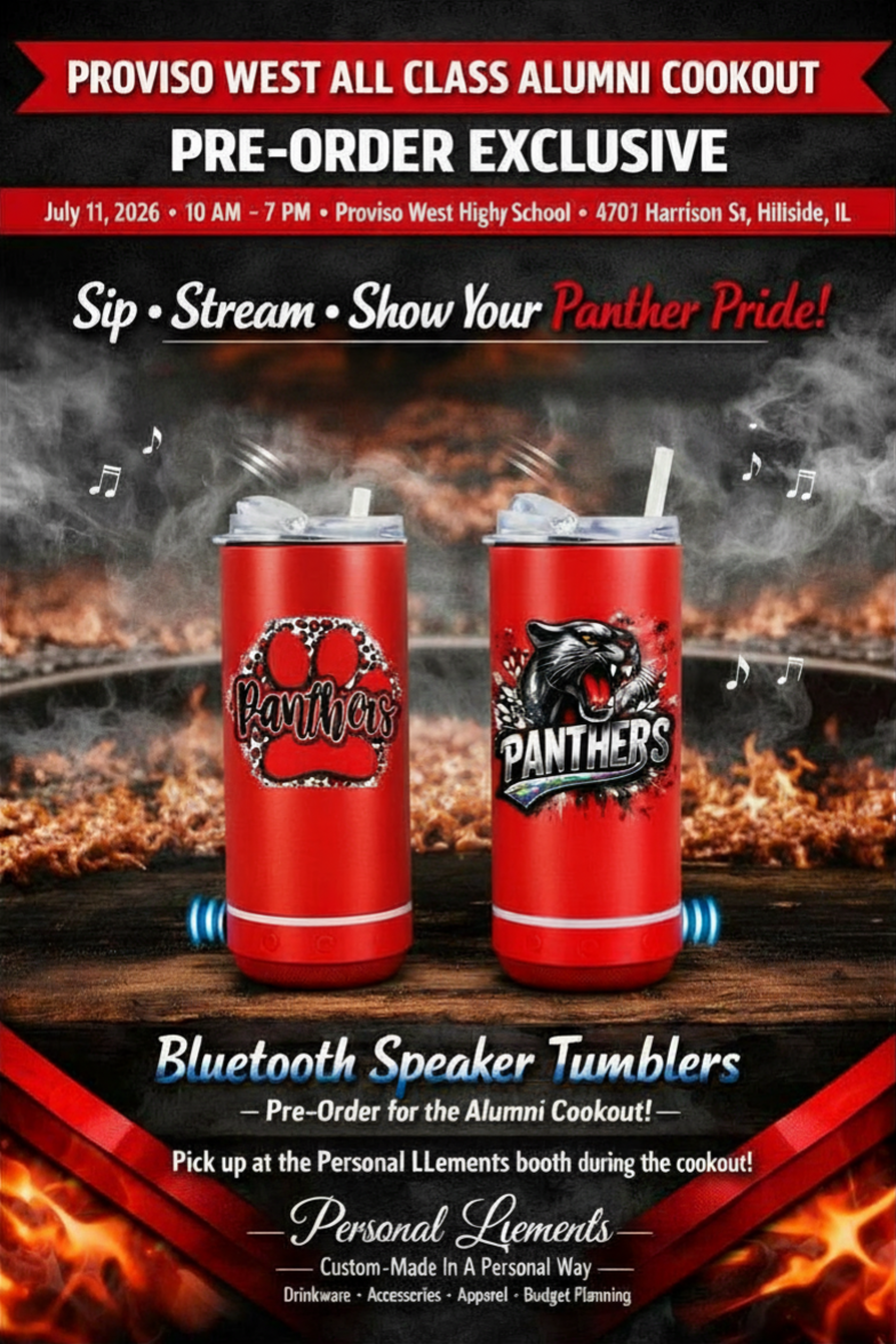 Proviso West Alumni Speaker Tumblers